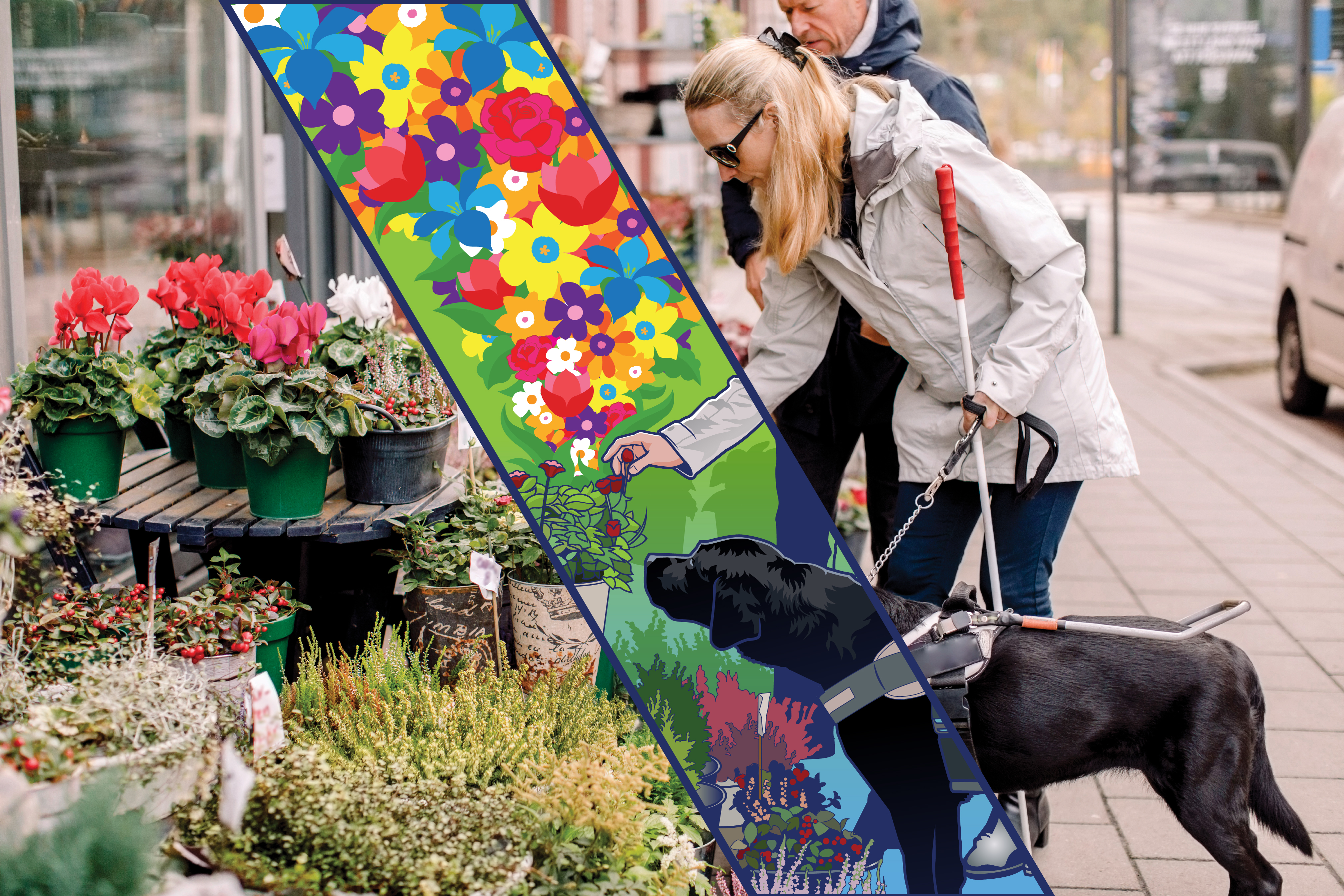 woman with disability and dog